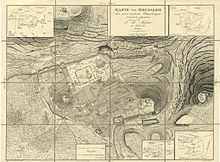 A detailed map of Jerusalem from the 19th century