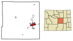 Location within Natrona County, Wyoming