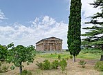 Ruins of a temple with columns