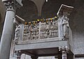 Stone pulpit at Chiesa Bartolomeo in Pantano Pistoia Italy
