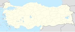 دير الزعفران على خريطة تركيا