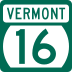 Vermont Route 16 marker