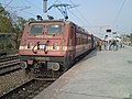 WAP-4 loco up to Mumbai Central at Sawai Madhopur Junction