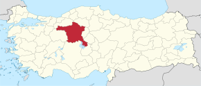 Poloha Ankarské provincie na mapě