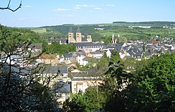 Looking east across Echternach.