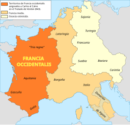 West-Francië in 843