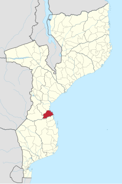 Machanga District on the map of Mozambique