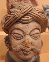 Proto-Pagri, Kushan-Gupta period, 5th-6th century CE, terracotta, Honolulu Academy of Arts