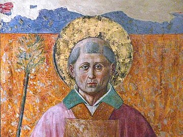 Fresco of St. Fortunatus of Spoleto.