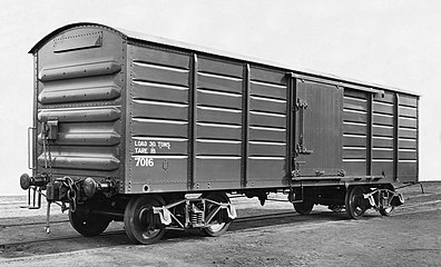 Un vagón con caja de acero construido por la American Car and Foundry Company en 1926 para los South Australian Railways