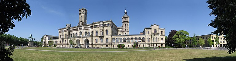 The Welfenschloss today as the main building of the Leibniz University Hanover