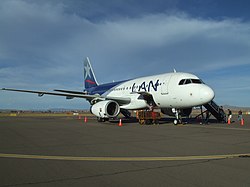 Ein Airbus A319-100 der LAN Perú