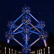 The Atomium by night