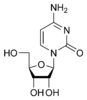 structure chimique de la cytidine