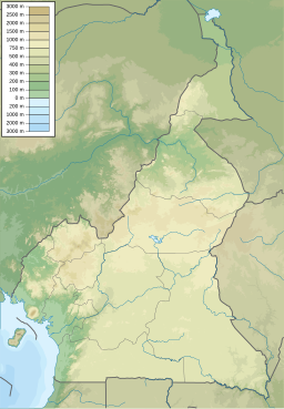 Location of Lake Oku in Cameroon.