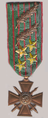 Croix de guerre 1914-1918 avec 2 palmes et 4 étoiles de vermeil