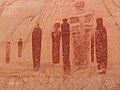 Image 43Pictographs from the Great Gallery, Canyonlands National Park, Horseshoe Canyon, Utah, c. 1500 BCE (from History of painting)