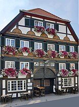 Auberge du Coq d'or (Goldener Hahn), la plus ancienne maison de Lippstadt.