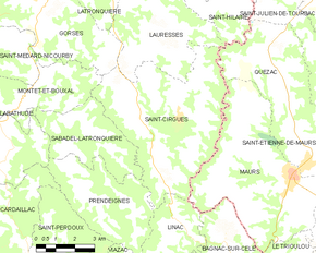 Poziția localității Saint-Cirgues