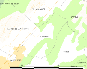 Poziția localității Rotherens