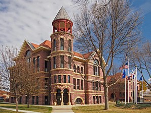 Rock County Courthouse & Jail, seit 1977 im NRHP gelistet[1]