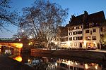 Quai de la bruche, dans le quartier de la petite France