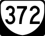 State Route 372 marker