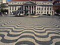 Portuguese pavement on Rossio Square, Lisbon