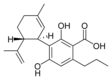 Strukturformel Cannabidivarinsäure