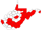 County distribution map.