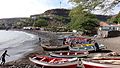 Cidade Velha - Fischerboote am Strand