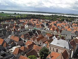 Pemandangan Elburg dari menara gereja