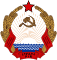 Coat of arms of the Latvian Soviet Socialist Republic