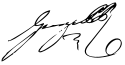 جرجِ چهارم's signature