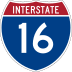 Interstate 16 marker