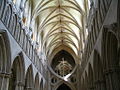 Wells Cathedral in England looks "horizontal".