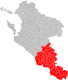 Localisation de Communauté de communes de la Haute Saintonge