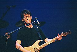 Lou Reed plays guitar.