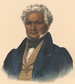 Major Ridge leader Cheerokee, 1834