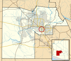 Location in Maricopa County and the state of Arizona