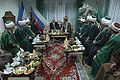 Para ulama Bashkir dari Bashkortostan menjamu Vladimir Putin