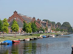 The buildings of the Westergasfabriek along Polonceaukade