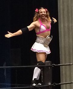 Ladybeard holding the title in July 2014