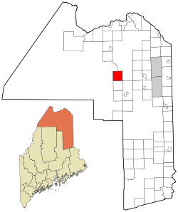 Location of Portage Lake, Maine