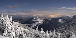 Vallée de Barétous vue du pic d'Issarbe.