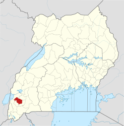 District location in Uganda