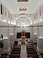 Vista della navata centrale della chiesa di San Giacomo M. A. nel luglio 2019