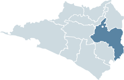 Location of Colima within the state