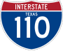 Interstate 110 marker