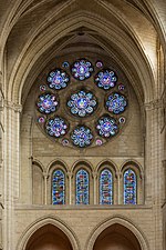 Rosace nord du transept.